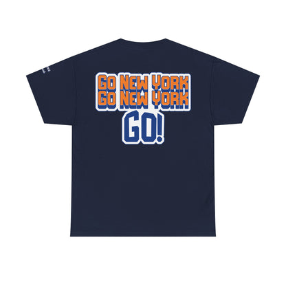 Oliver Outside Knicks Fan Tee – Courtside Energy Bear Style