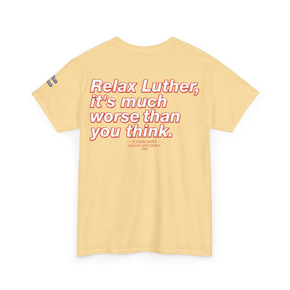 Oliver Outside Mission Impossible Parody Tee – Stealth Mode Bear