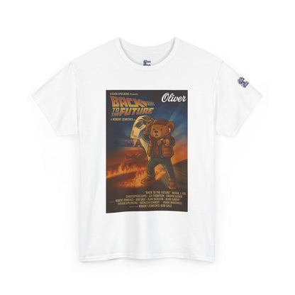 Oliver Outside Back to the Future Parody Tee – Retro Bear Style