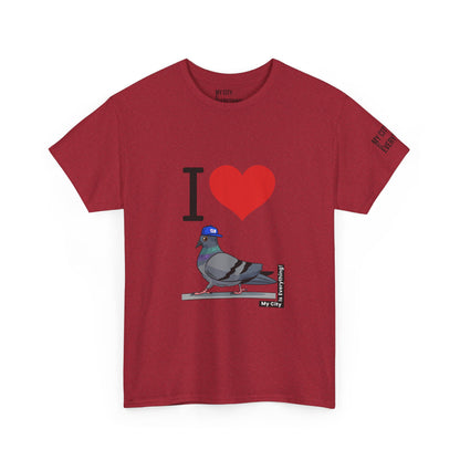 I ❤️ My City Pigeon Tee – Giants Cap Edition | My City Is Everything!
