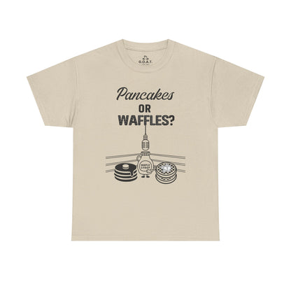 🥞/🧇Pancakes vs. Waffles Tee – Breakfast Debate Shirt