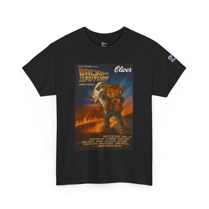 Oliver Outside Back to the Future Parody Tee – Retro Bear Style