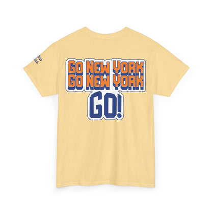 Oliver Outside Knicks Fan Tee – Courtside Energy Bear Style