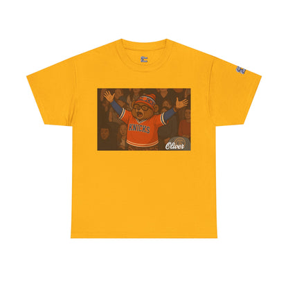 Oliver Outside Knicks Fan Tee – Courtside Energy Bear Style