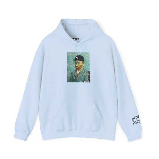Van Gogh Yankees Hat Hoodie
