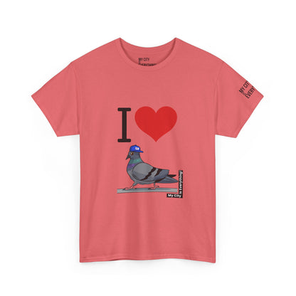 I ❤️ My City Pigeon Tee – Giants Cap Edition | My City Is Everything!
