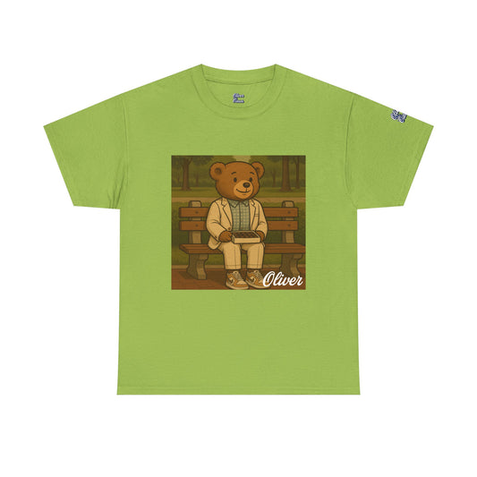 Oliver Outside Forrest Gump Parody Tee – Bench Time Classic