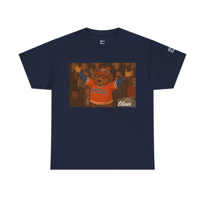Oliver Outside Knicks Fan Tee – Courtside Energy Bear Style