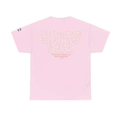 Oliver Outside Braveheart Parody Tee – Freedom Roar Bear