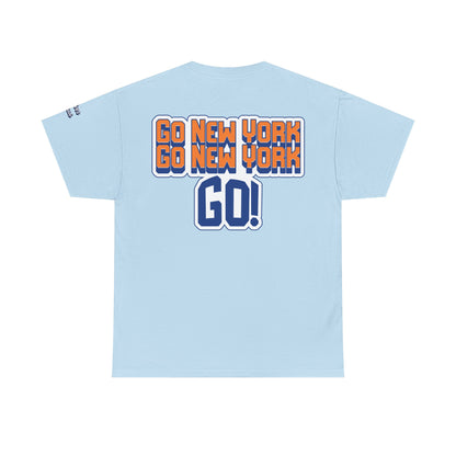 Oliver Outside Knicks Fan Tee – Courtside Energy Bear Style