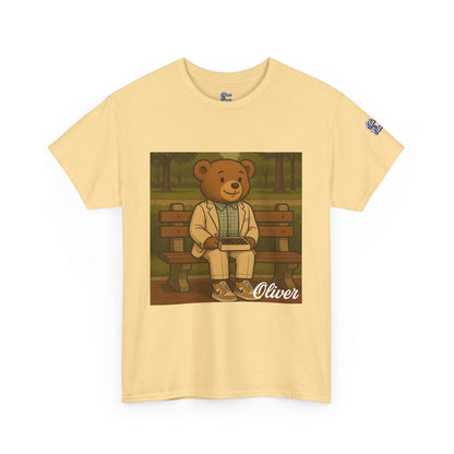 Oliver Outside Forrest Gump Parody Tee – Bench Time Classic