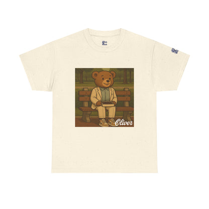 Oliver Outside Forrest Gump Parody Tee – Bench Time Classic