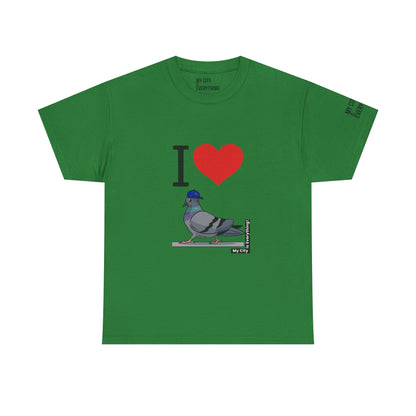 I ❤️ My City Pigeon Tee – Mets Blue Cap Edition | My City Is Everything!