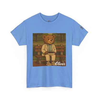 Oliver Outside Forrest Gump Parody Tee – Bench Time Classic