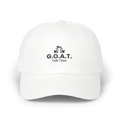 G.O.A.T. Talk Tees Logo Hat – Bold Sports Debate Logo Design
