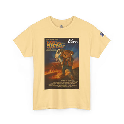 Oliver Outside Back to the Future Parody Tee – Retro Bear Style