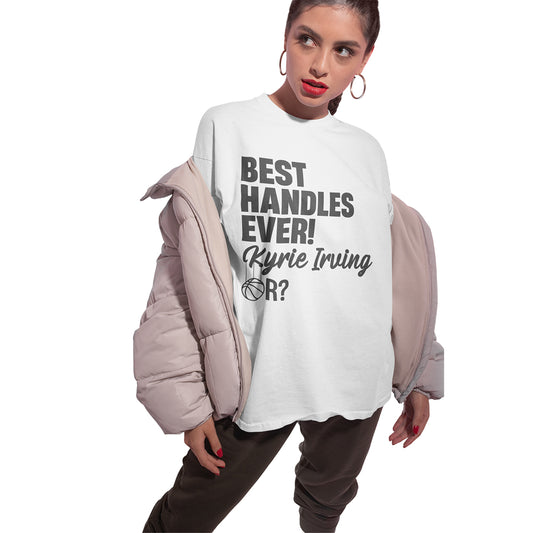🏀 Best Handles Ever? Kyrie Irving Basketball Debate T-Shirt | G.O.A.T. Talk Tees