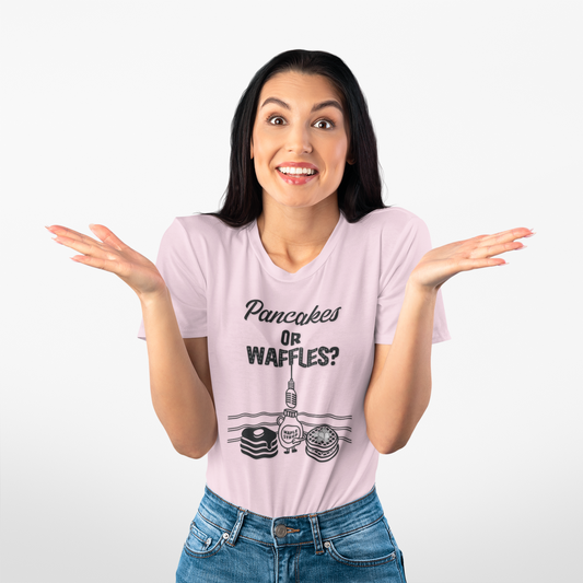 🥞/🧇Pancakes vs. Waffles Tee – Breakfast Debate Shirt