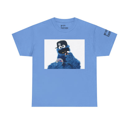 My City is Everything! NYC Cookie Monster Yankee Graphic T-Shirt – Streetwear Tee