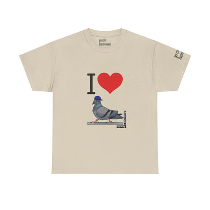 I ❤️ My City Pigeon Tee – Mets Blue Cap Edition | My City Is Everything!