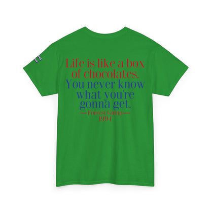 Oliver Outside Forrest Gump Parody Tee – Bench Time Classic
