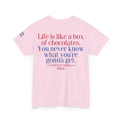 Oliver Outside Forrest Gump Parody Tee – Bench Time Classic