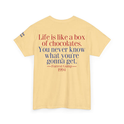 Oliver Outside Forrest Gump Parody Tee – Bench Time Classic