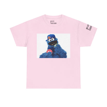 My City is Everything! NYC Cookie Monster Knicks Graphic T-Shirt – Streetwear Tee