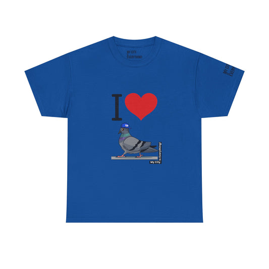 I ❤️ My City Pigeon Tee – Giants Cap Edition | My City Is Everything!