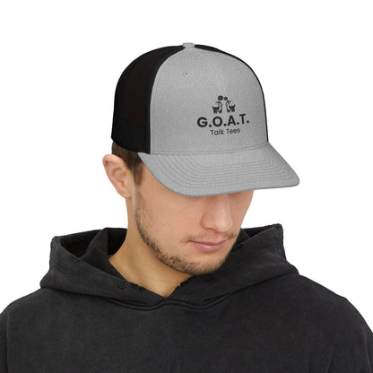 G.O.A.T. Talk Tees Trucker Hat – Classic Sports Debate Cap
