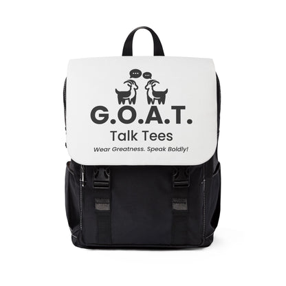 G.O.A.T. Talk Tees Debate Backpack – Bold Sports Culture Bag