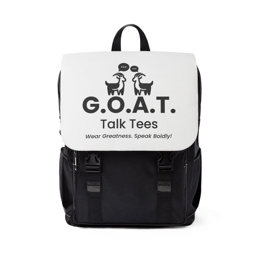 G.O.A.T. Talk Tees Debate Backpack – Bold Sports Culture Bag