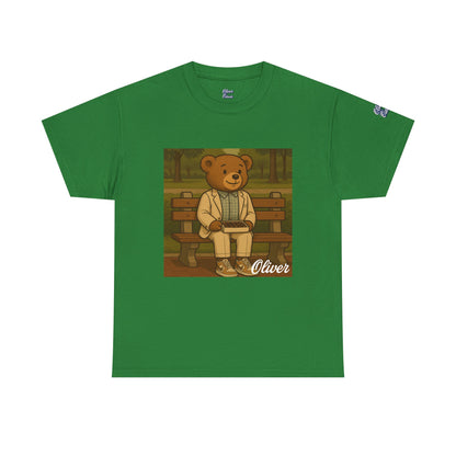 Oliver Outside Forrest Gump Parody Tee – Bench Time Classic