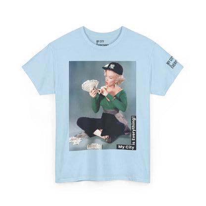 Marilyn x Money x Yankees Tee – Vintage Icon Remix | My City Is Everything!