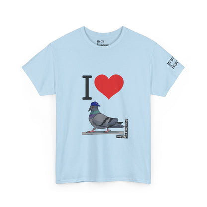 I ❤️ My City Pigeon Tee – Mets Blue Cap Edition | My City Is Everything!
