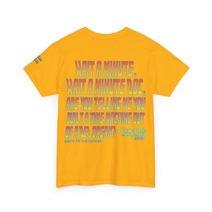 Oliver Outside Back to the Future Parody Tee – Retro Bear Style