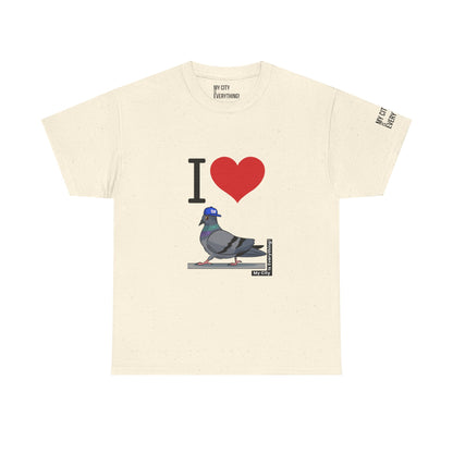 I ❤️ My City Pigeon Tee – Giants Cap Edition | My City Is Everything!