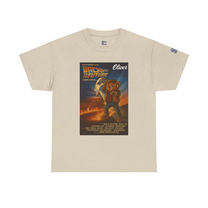 Oliver Outside Back to the Future Parody Tee – Retro Bear Style
