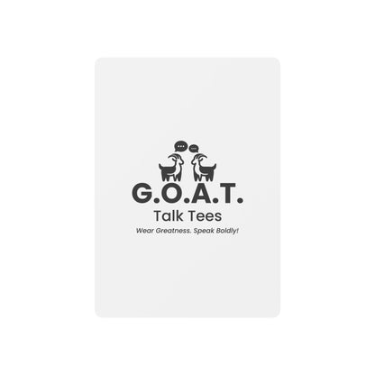 G.O.A.T. Talk Tees Playing Cards – Custom Debate Deck