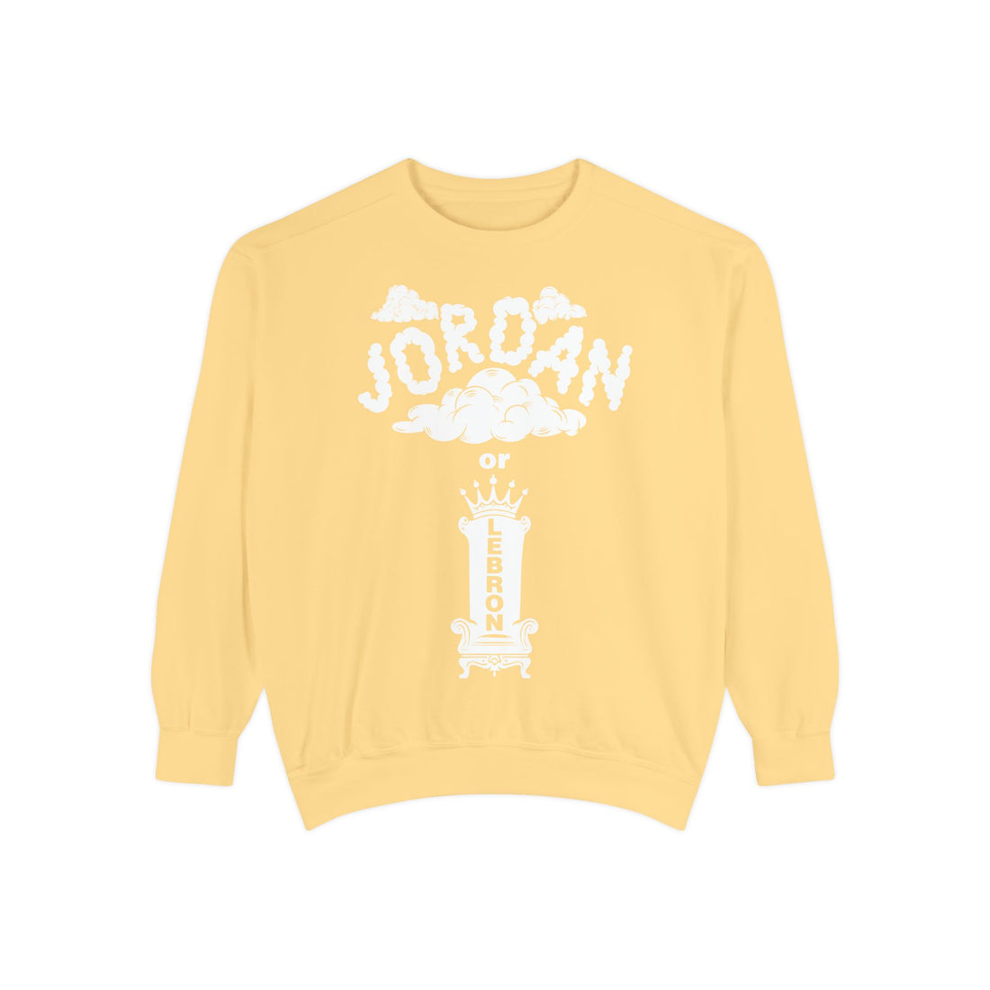 🏀  Jordan or LeBron? G.O.A.T. Debate Crewneck Sweatshirt