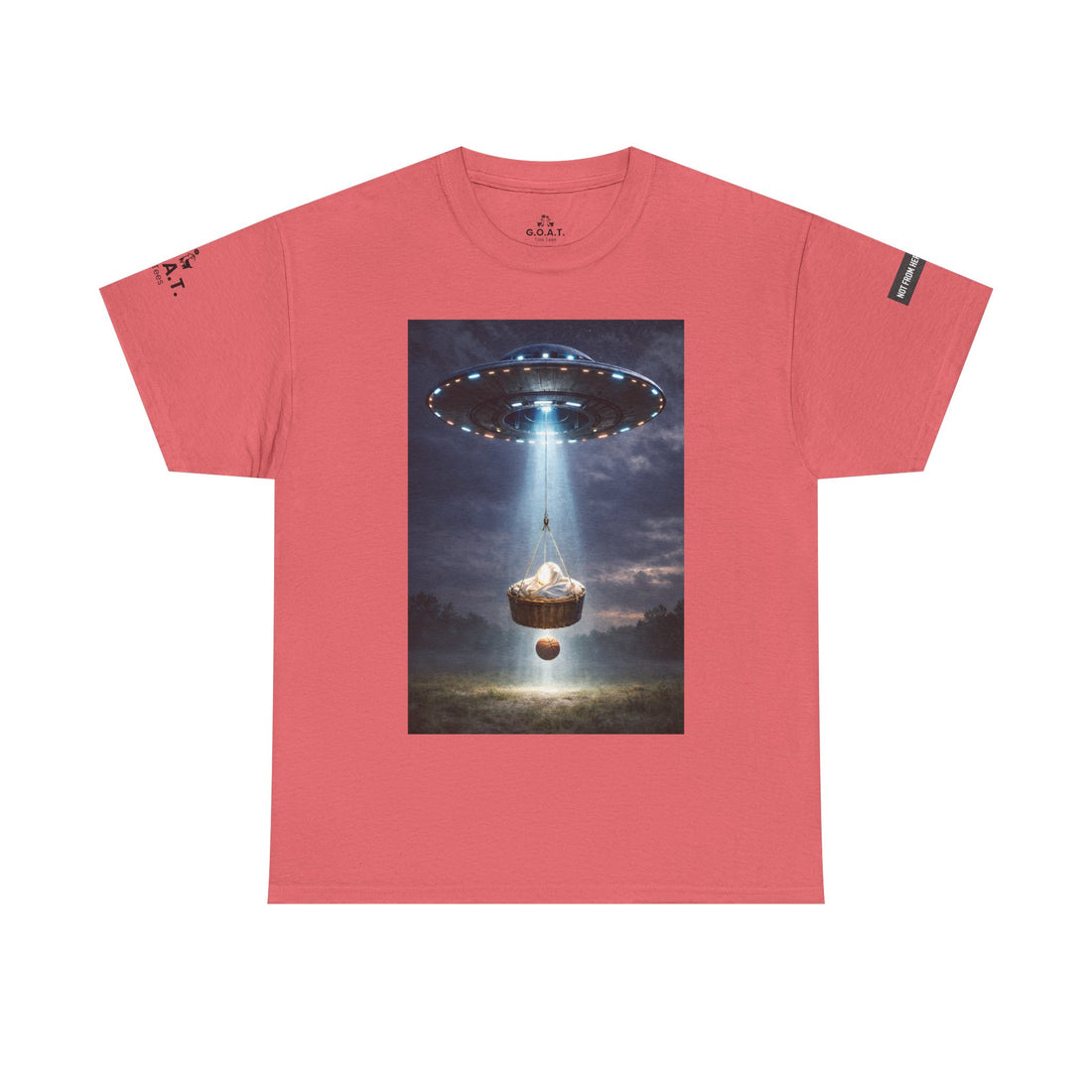 🏀 👑 🐐 🛸 - Not From Here Series – Incoming Transmission Tee | G.O.A.T. Talk Tees