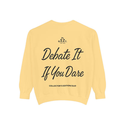 🥞/🧇Pancakes or Waffles? G.O.A.T. Talk Tees Debate Sweatshirt – Breakfast Battle Crewneck