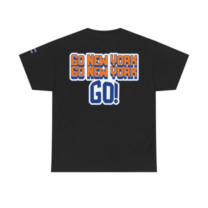 Oliver Outside Knicks Fan Tee – Courtside Energy Bear Style