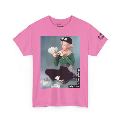 Marilyn x Money x Yankees Tee – Vintage Icon Remix | My City Is Everything!