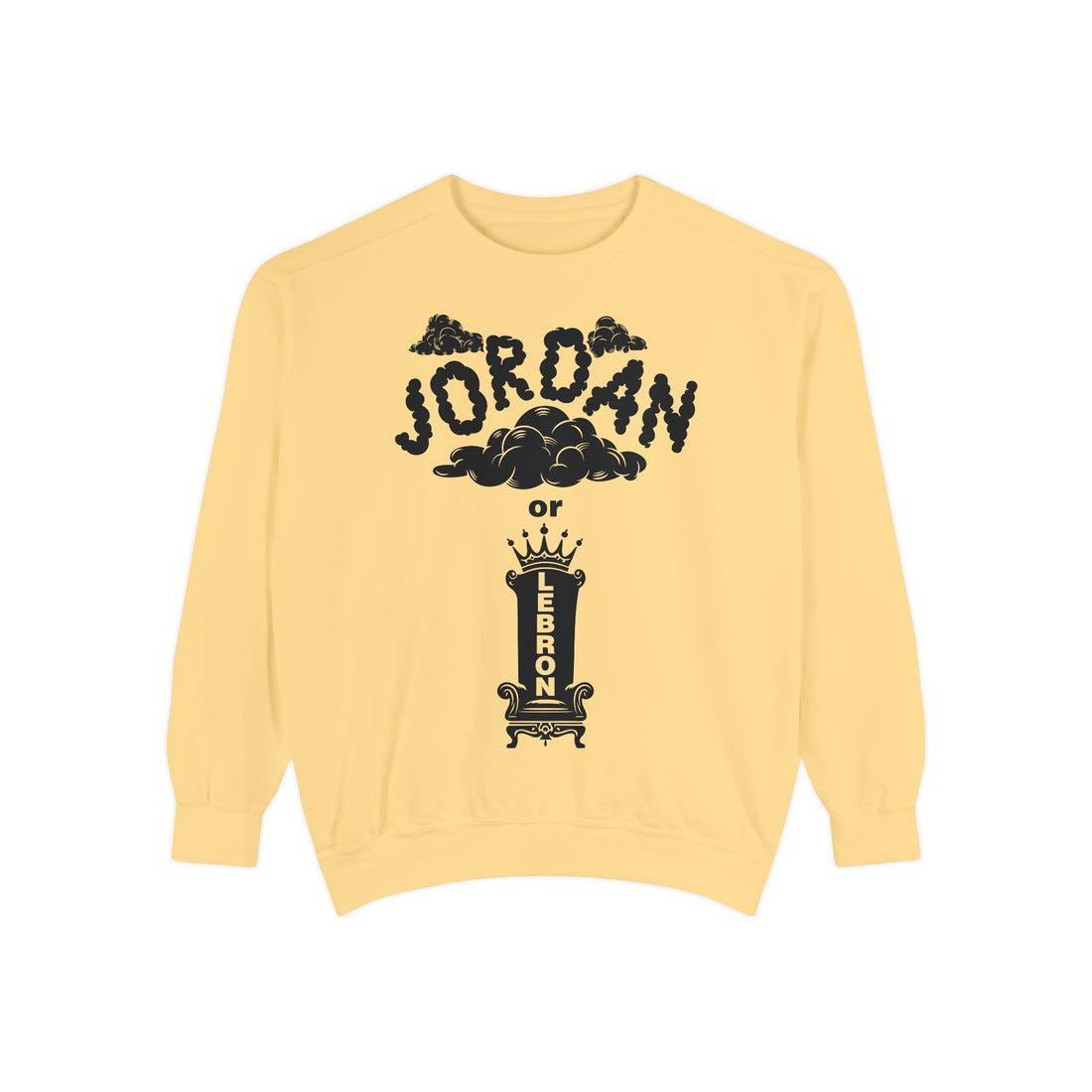 REMIX 🏀  Jordan or LeBron? G.O.A.T. Debate Crewneck Sweatshirt