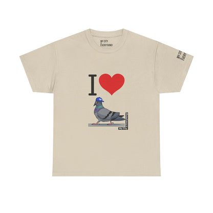 I ❤️ My City Pigeon Tee – Giants Cap Edition | My City Is Everything!