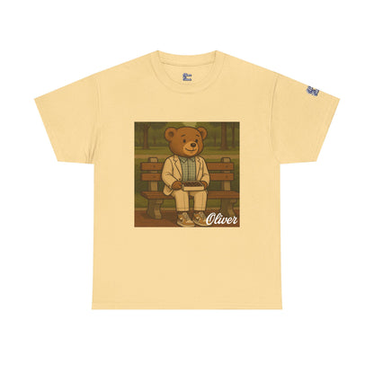 Oliver Outside Forrest Gump Parody Tee – Bench Time Classic