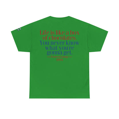 Oliver Outside Forrest Gump Parody Tee – Bench Time Classic
