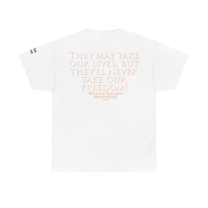 Oliver Outside Braveheart Parody Tee – Freedom Roar Bear