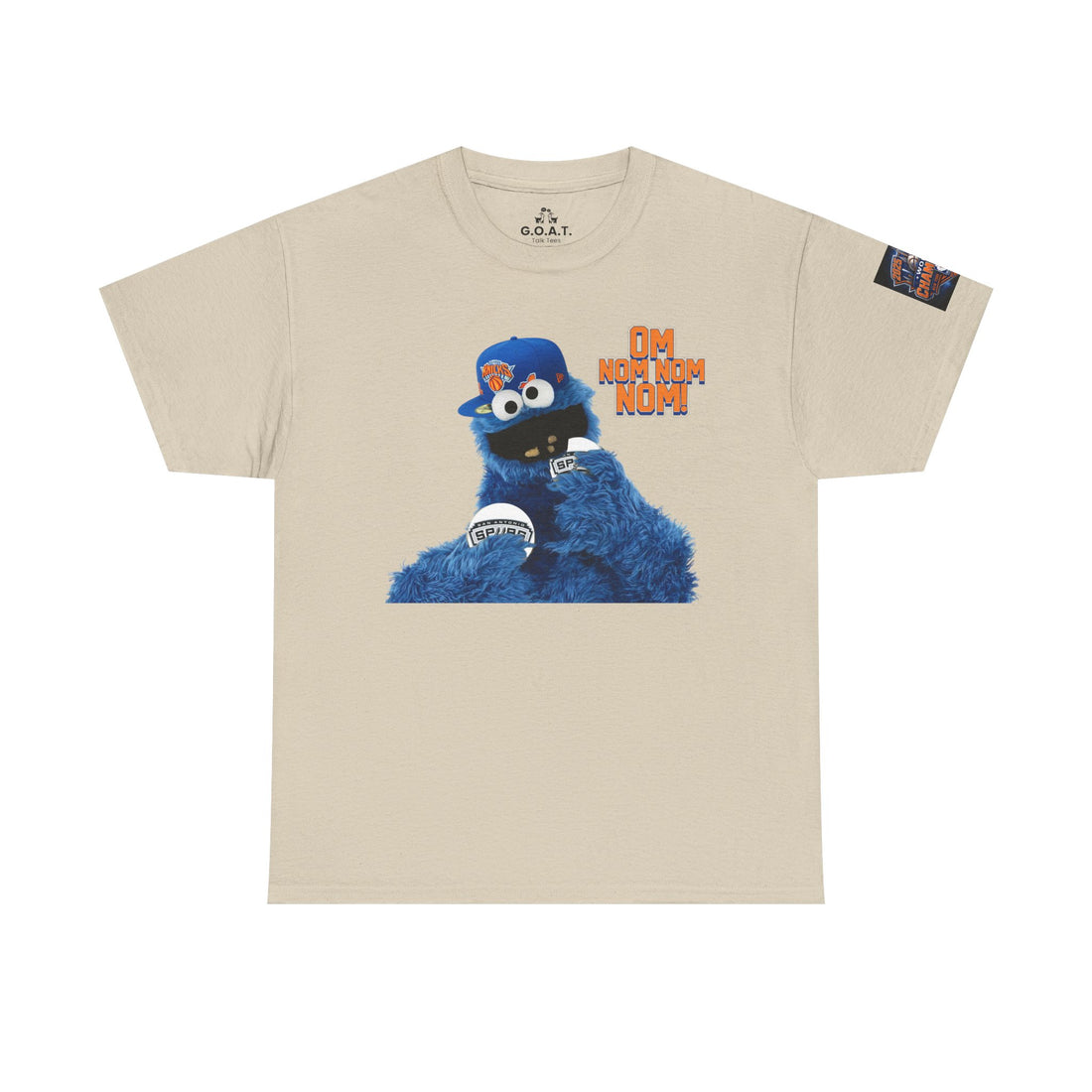 New York Go Crazy 2025-26 Champions | Cookie Monster Tee | G.O.A.T. Talk Tees